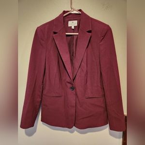 Burgundy Blazer Size 4